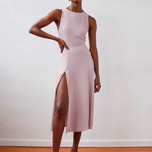 Babaton Sleeveless Hampton’s Midi Dress - Navy